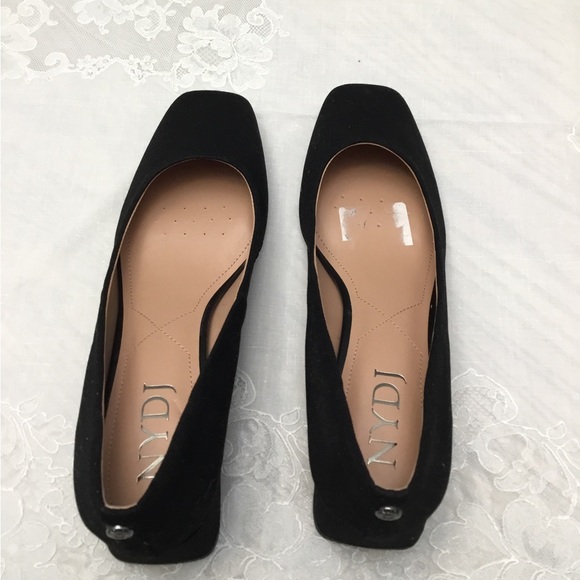 NYDJ Black Ballet Flats Timeless Elegance - Picture 3 of 11